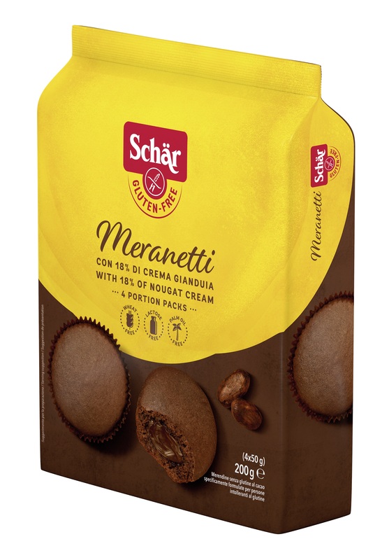 SCHAR MERANETTI CON CREMA GIANDUIA 4 PEZZI DA 50 G - farmacia187.it