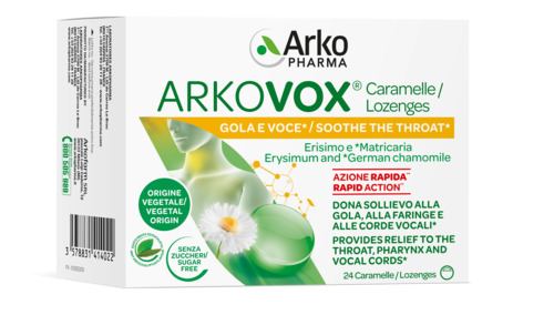 ARKOVOX MENTA/EUCALIPTO 24 CARAMELLE - farmacia187.it