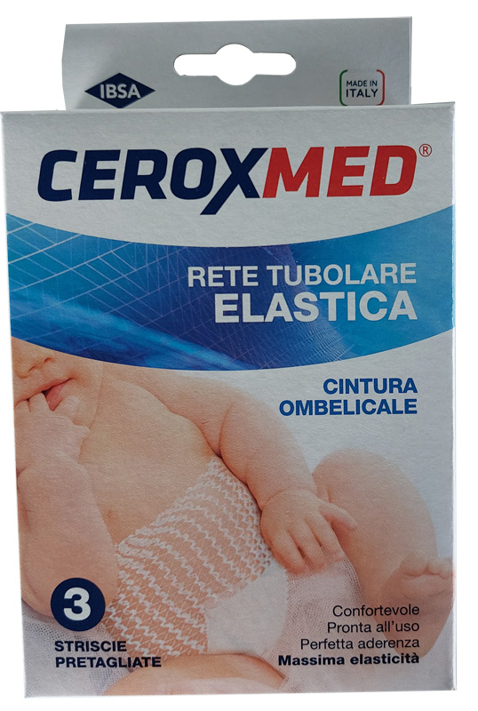 CEROXMED RETE TUBOLARE CAL 5,5 CINTURA OMBELICALE 45 CM 3 PEZZI - farmacia187.it