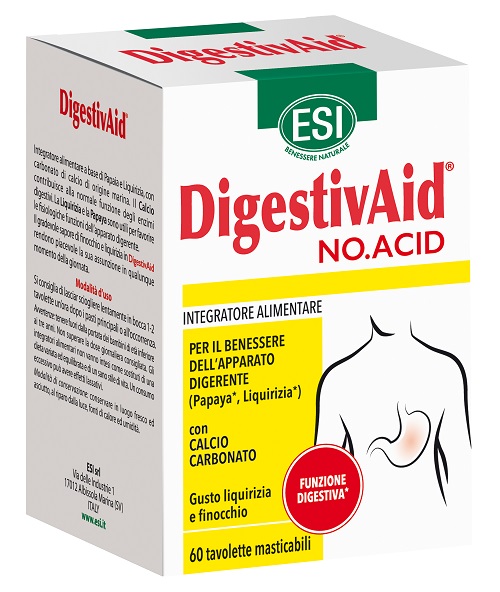 ESI DIGESTIVAID NO ACID 60 TAVOLETTE - farmacia187.it