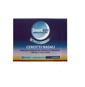 CEROTTO NASALE SNOREEZE GRANDE 10 PEZZI - farmacia187.it