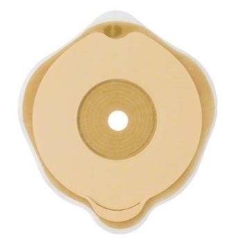 PLACCA PIANA FLEXIMA KEY 60 MM CON PROTETTORE CUTANEO IDROCOLLOIDALE E FLANGIA 5 PEZZI - farmacia187.it