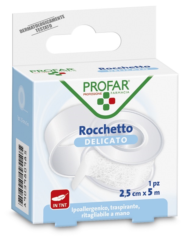 CEROTTO ROCCHETTO TESSUTO NON TESSUTO DELICATO CM 2,5X5 M PROFAR - farmacia187.it