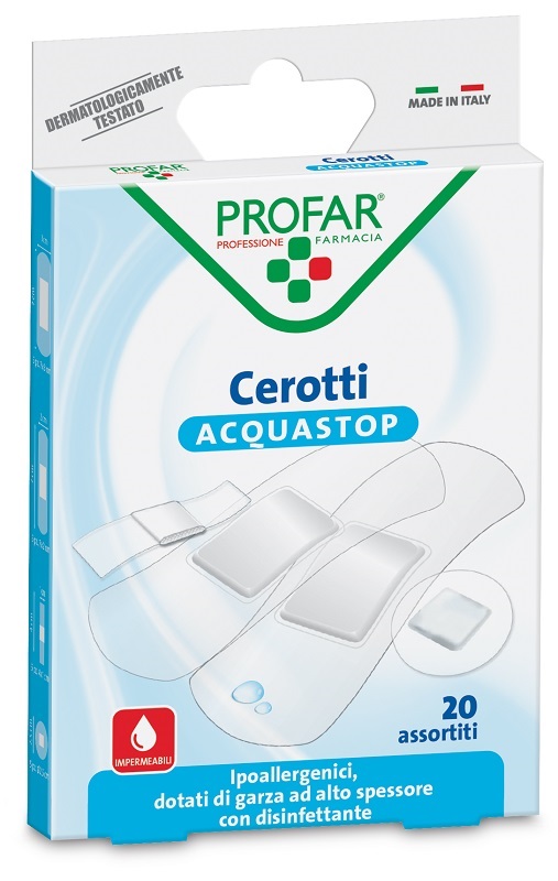 CEROTTO ACQUASTOP ASSORTITI PROFAR 20 PEZZI - farmacia187.it