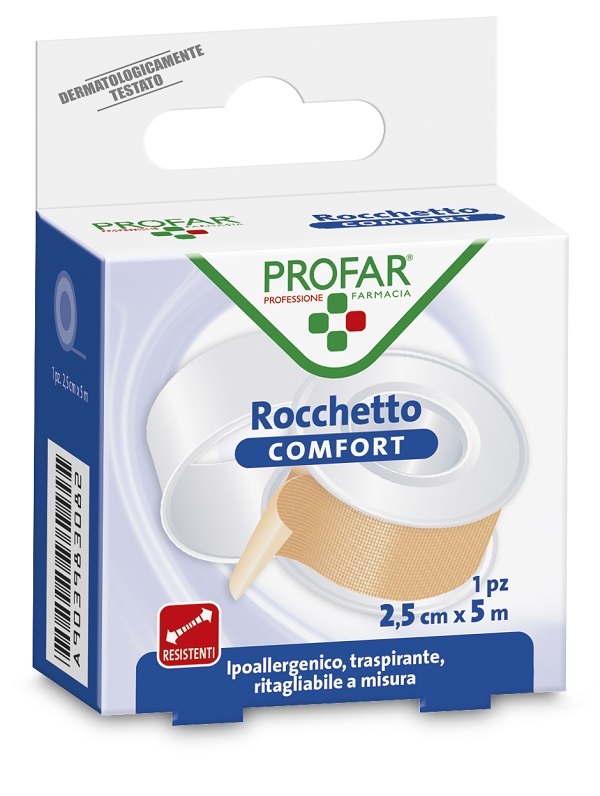 CEROTTO ROCCHETTO IN TELA COMFORT CM 2,5X5 M PROFAR - farmacia187.it
