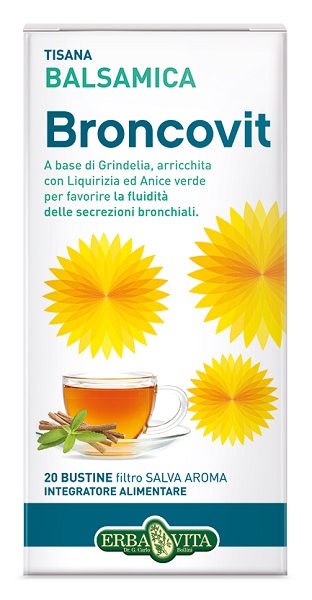 BRONCOVIT TISANA 20 BUSTINE 2G - farmacia187.it