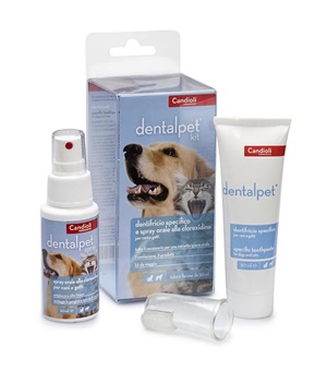 DENTALPET KIT DENTIFRICIO 50ML+SPRAY ORALE 50ML+1 DITALE - farmacia187.it