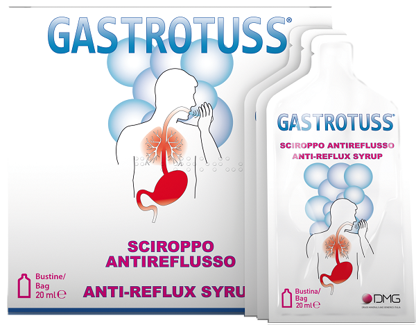 SCIROPPO ANTIREFLUSSO GASTROTUSS 25 BUSTINE MONODOSE 20 ML - farmacia187.it