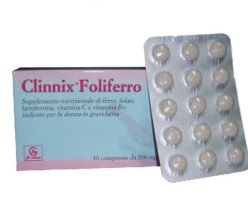 CLINNIX FOLIFERRO 30 COMPRESSE - farmacia187.it