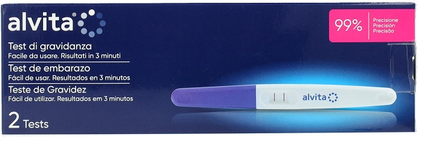 TEST DI GRAVIDANZA ALVITA 2 PEZZI - farmacia187.it