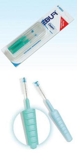 EBUR SCOVOLINO FINE CON MANICO IN ASTUCCIO TASCABILE 5 PEZZI - farmacia187.it