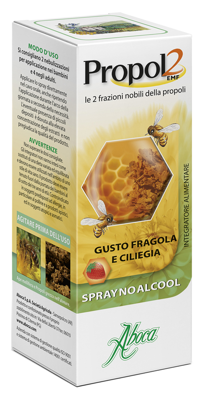PROPOL2 EMF SPRAY NO ALCOOL FRAGOLA E CILIEGIA 30 ML - farmacia187.it