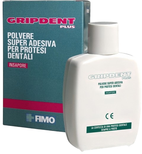 GRIPDENT PLUS POLVERE SUPER ADESIVA PER PROTESI DENTALI 40 G - farmacia187.it