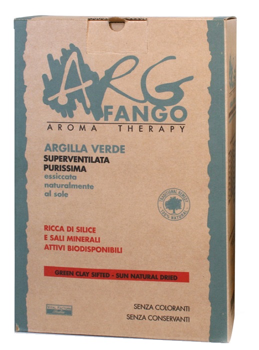 ARGFANGO AROMA THERAPY ARGILLA VERDE SUPERVENTILATA PURISSIMA 1 KG - farmacia187.it