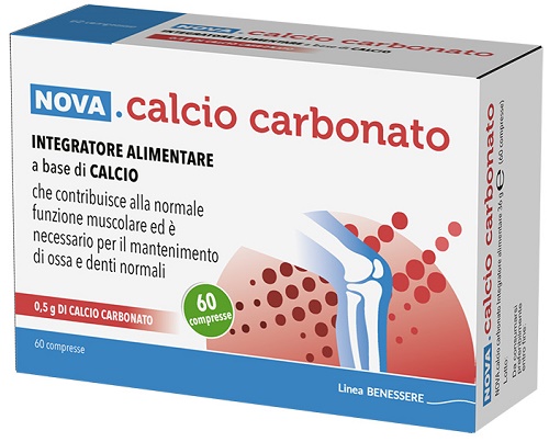 CALCIO CARBONATO 60 COMPRESSE DA 0,6 G - farmacia187.it