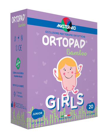 CEROTTO OCULARE PER ORTOTTICA ORTOPAD GIRLS M 5,4X7,6 20 PEZZI - farmacia187.it