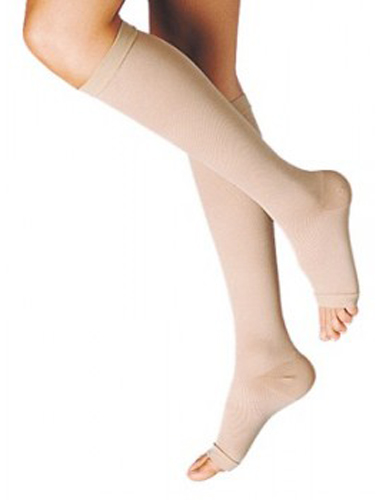 GAMBALETTO TERAPEUTICO DUALSAN A COMPRESSIONE DECRESCENTE KKL2 PUNTA APERTA BEIGE UNISEX 5 1 PAIO - farmacia187.it