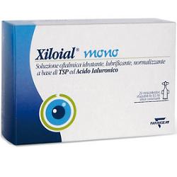 SOLUZIONE OFTALMICA IDRATANTE LUBRIFICANTE XILOIAL 20 MONODOSE DA 0,5ML - farmacia187.it