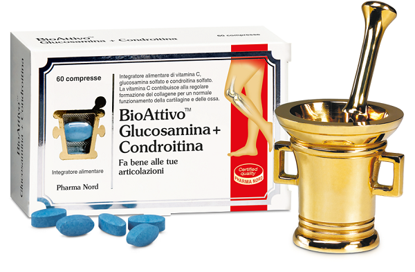 BIOATTIVO GLUCOSAMINA + CONDROITINA 60 COMPRESSE - farmacia187.it
