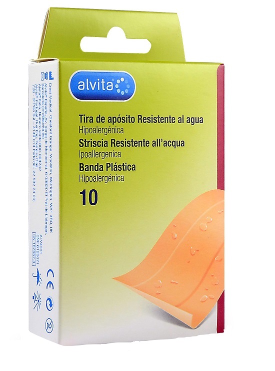 CEROTTO IMPERMEABILE ALVITA 10 X 6 CM 10 PEZZI - farmacia187.it