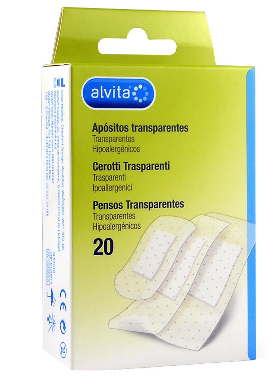 CEROTTO TRASPARENTE 20 PEZZI ALVITA - farmacia187.it