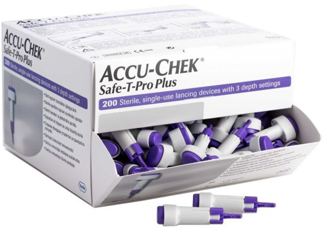 LANCETTE PUNGIDITO ACCU-CHEK SAFE T PRO PLUS PD 200 PEZZI - farmacia187.it