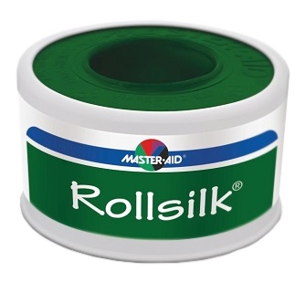 CEROTTO IN ROCCHETTO MASTER-AID ROLLSILK TESSUTO BIANCO IPOALLERGENICO 5X2,50 - farmacia187.it