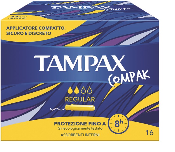 TAMPAX COMPAK REGULAR 16 PEZZI - farmacia187.it