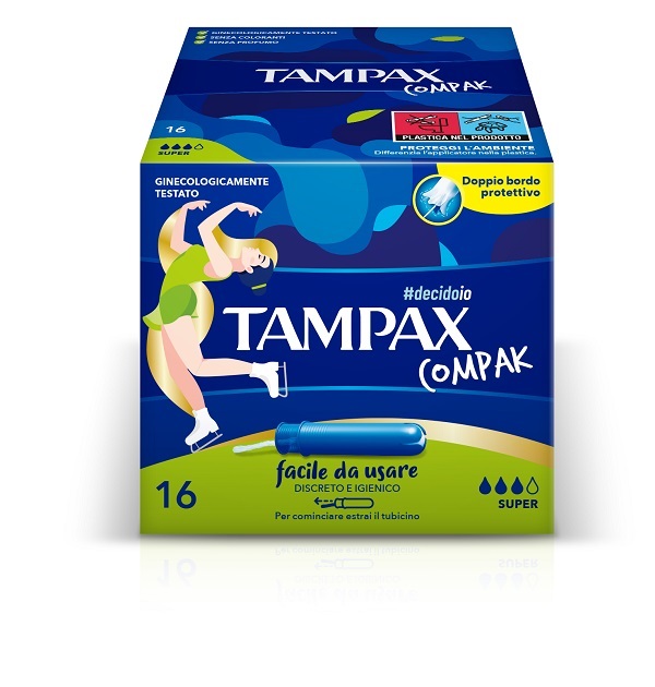 TAMPAX COMPAK SUPER 16 PEZZI - farmacia187.it