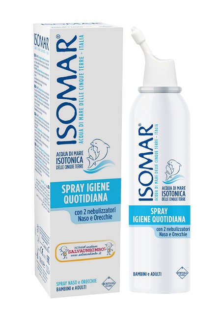 SOLUZIONE ACQUA DI MARE ISOMAR SPRAY IGIENE QUOTIDIANA 100 ML - farmacia187.it
