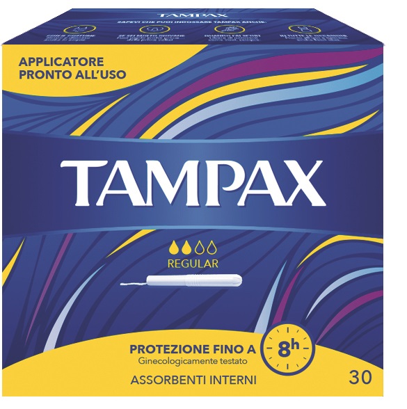 TAMPAX BLUE BOX REGULAR 30 PEZZI - farmacia187.it