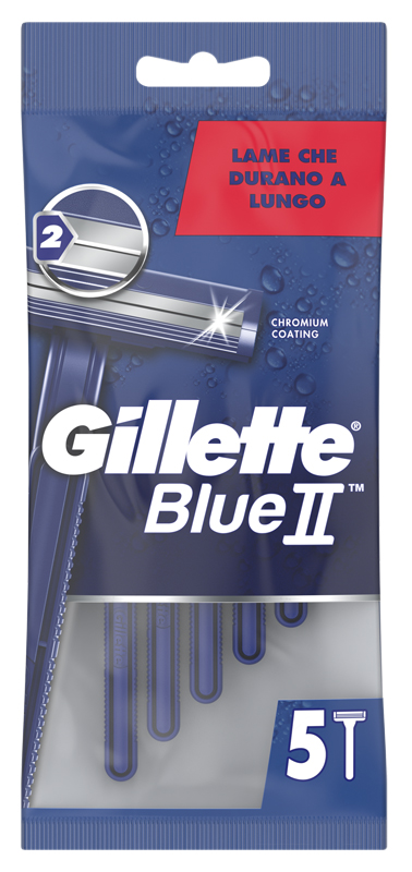 RASOIO GILLETTE BLUE II STANDARD 6 X 20 X 5 - farmacia187.it