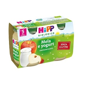HIPP BIO HIPP BIO OMOGENEIZZATO MELA YOGURT 2X125 G - farmacia187.it