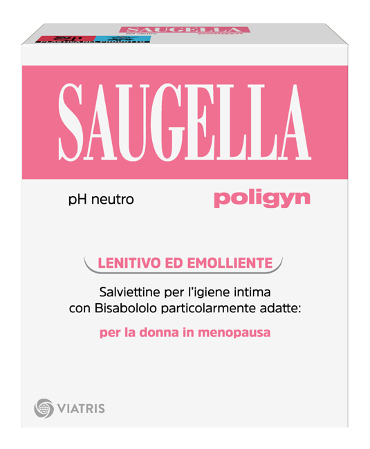 SAUGELLA POLIGYN PH NEUTRO SALVIETTINE IGIENE INTIMA LENITIVO ED EMOLLIENTE 10 PEZZI - farmacia187.it