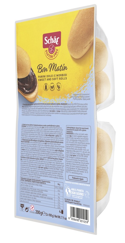 SCHAR BON MATIN PANINI DOLCI E MORBIDI SENZA LATTOSIO 2 PEZZI DA 100 G - farmacia187.it