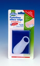 PROTETTORE ALLUCE VALGO REALIZZATO IN GEL DI SILICONE BIANCOSEMITRASPARENTE SAGOMATO PER AVVOLGERE LA PARTE DOLENTE E SENSIBILE DELL'ALLUCE IGIENEPIEDE 1 PEZZO - farmacia187.it