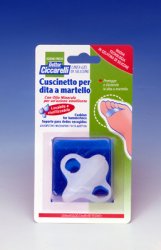 CUSCINETTO PER DITA A MARTELLO REALIZZATO IN GEL DI SILICONEBIANCO SEMITRASPARENTE SAGOMATA PER PROTEGGERE E DISTENDERE LE DITA CONTRATTE IGIENEPIEDE 2 PEZZI - farmacia187.it