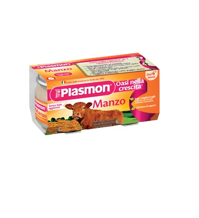 PLASMON OMOGENEIZZATO MANZO 4 X 80 G - farmacia187.it