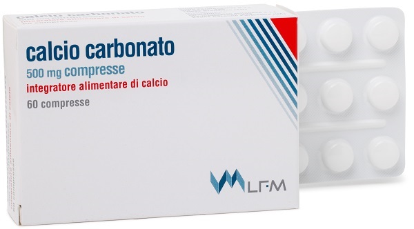CALCIO CARBONATO 60 COMPRESSE 500 MG - farmacia187.it