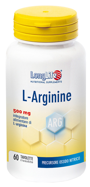 LONGLIFE L-ARGININE 60 TAVOLETTE RIVESTITE DA 900 MG - farmacia187.it