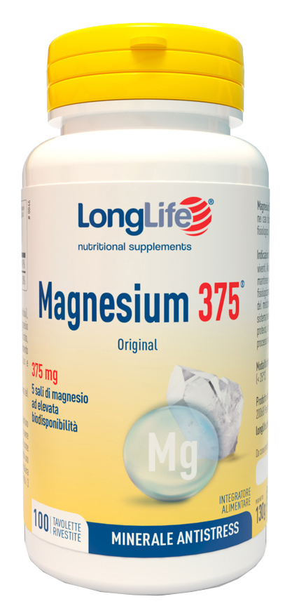 LONGLIFE MAGNESIUM 375 ORIGINAL 375 MG 100 TAVOLETTE - farmacia187.it