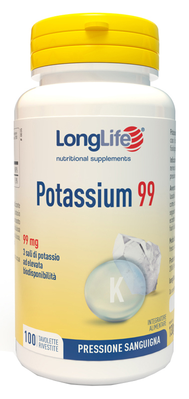 LONGLIFE POTASSIUM 99 100 TAVOLETTE RIVESTITE - farmacia187.it