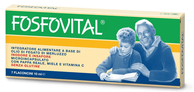 FOSFOVITAL OLIO FEGATO DI MERLUZZO 7 FLACONCINI - farmacia187.it
