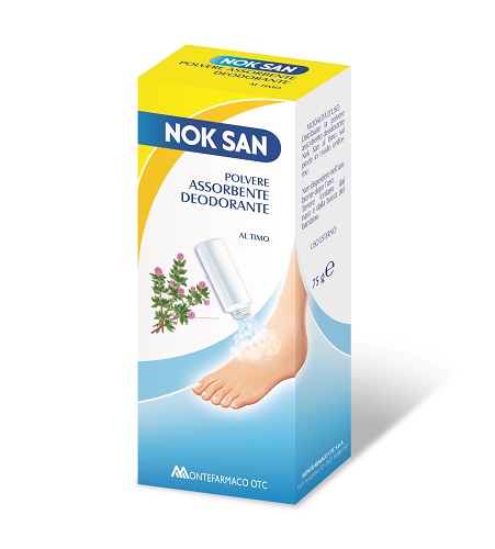 NOK SAN POLVERE ASSORBENTE DEODORANTE 75 G - farmacia187.it
