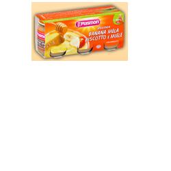 PLASMON OMOGENEIZZATO BANANA/MELA/BISCOTTI/MIELE 120 G X 3 PEZZI - farmacia187.it
