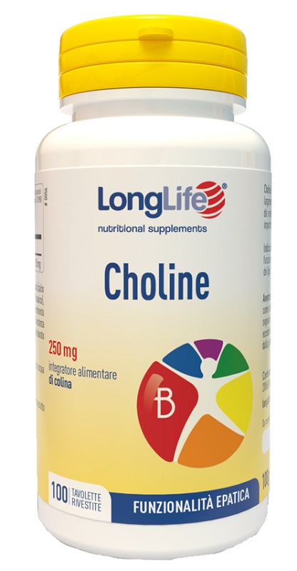 LONGLIFE CHOLINE 100 TAVOLETTE RIVESTITE - farmacia187.it