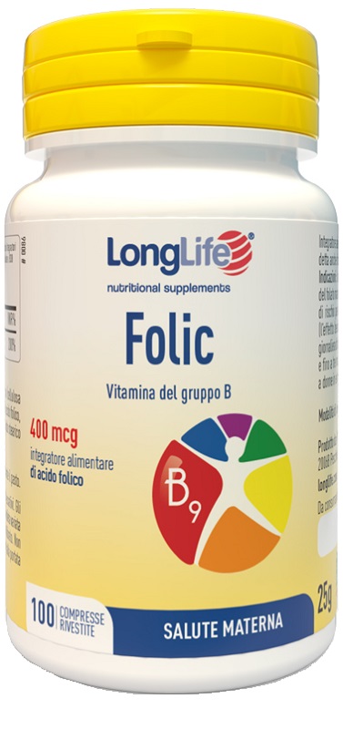 LONGLIFE FOLIC 400 MCG 100 COMPRESSE - farmacia187.it