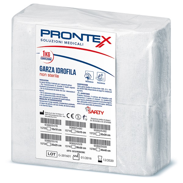 PRONTEX GARZA 30X30CM 1KG - farmacia187.it