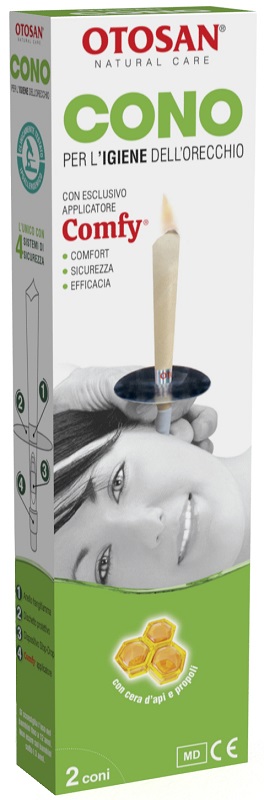OTOSAN CONO PER L'IGIENE DELLE ORECCHIE OTOSAN+PROPOLI 2 PEZZI - farmacia187.it