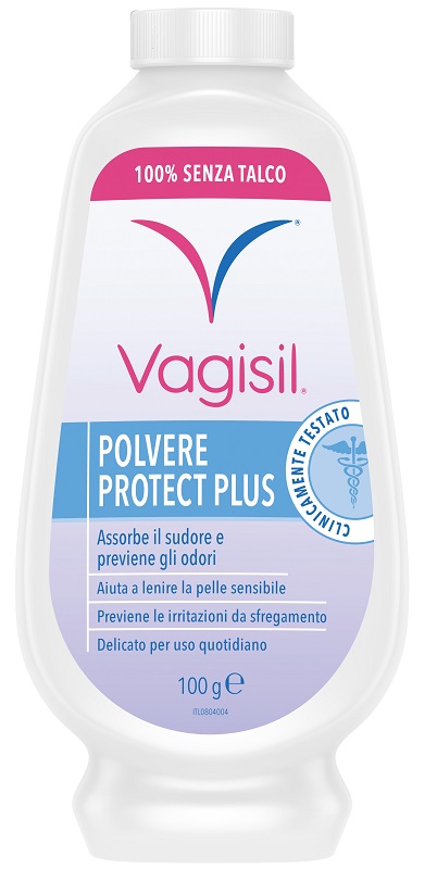 VAGISIL POLVERE PROTECT PLUS IGIENE FEMMINILE 100 G - farmacia187.it